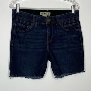 Democracy 'Ab' Technology Dark Wash Denim Shorts